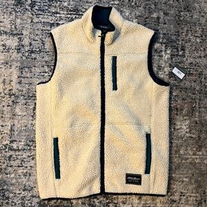 Eddie Bauer Men's Chilali Faux Shearling Fleece Vest | Size M